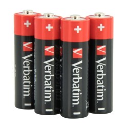 Verbatim Piles alcalines AA, Alcaline, Cylindrique, 1,5 V, 10 pièce(s), AA, Noir, Rouge