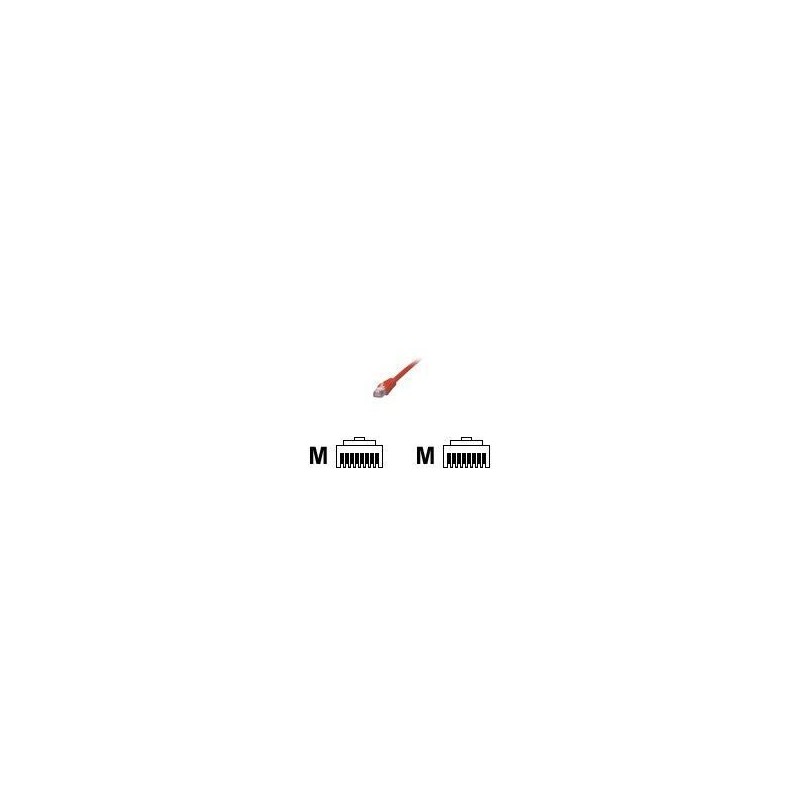 MCL Câble réseau FCC6M-3M/R - 3 m catégorie 6 - 1 x RJ-45 mâle - 1 x RJ-45 mâle - Rouge