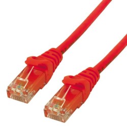MCL Câble réseau FCC6M-3M/R - 3 m catégorie 6 - 1 x RJ-45 mâle - 1 x RJ-45 mâle - Rouge