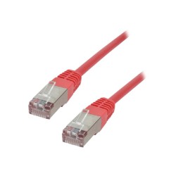 MCL Cordon de brassage - RJ45 CAT 5e F/UTP - 1 m - Rouge