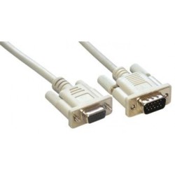 MCL Adaptateur en câble VGA HD15 Mâle / Femelle / Femelle - 40 cm