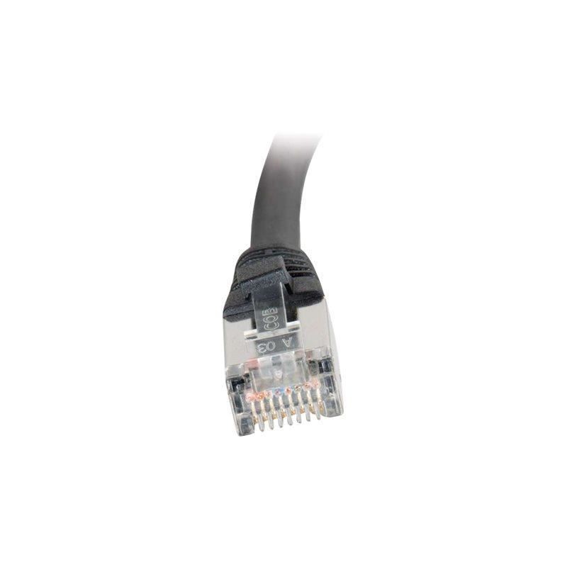 CBL-2M SHIELD CAT5E MOULDED PATCH BLACK
