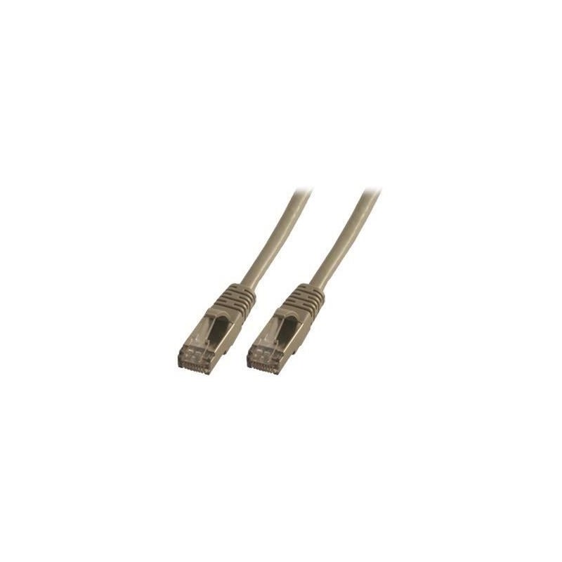 MCL Cordon de brassage - RJ45 CAT6 A F/UTP - 0,5 m - Gris