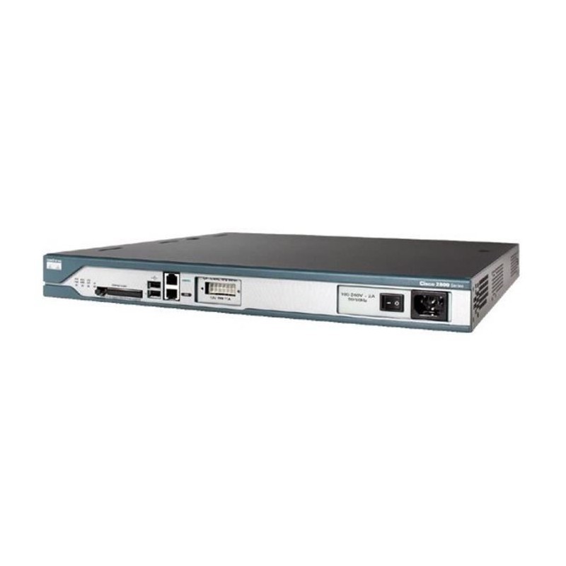 Switch Cisco 2800 Series 2811 4x RJ-45 2x USB Compact Flash 10/100Mbps Ethernet