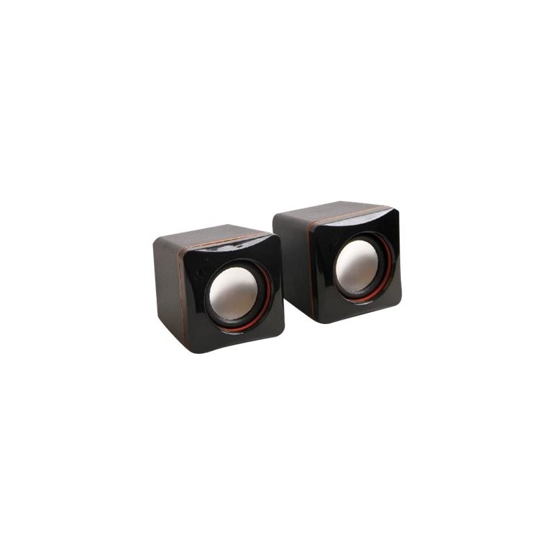 MCL Mini Haut-parleurs - RMS alimentés par l'USB - Noir - 4W