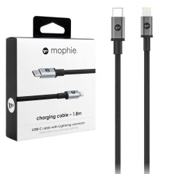 Câble de charge et de synchronisation USB-C vers Lightning 1,8 m Noir (CE)