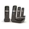 GIGASET Téléphone Fixe AS690 A Quattro Noir