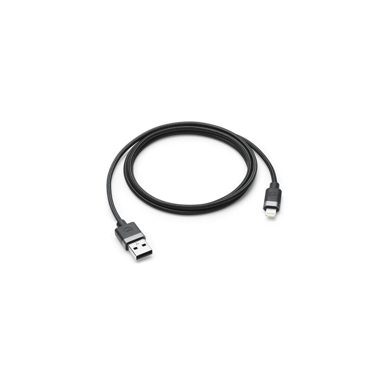 mophie - Câble Lightning - Lightning mâle pour USB mâle - 9 cm - noir - pour Apple iPad/iPhone/iPod