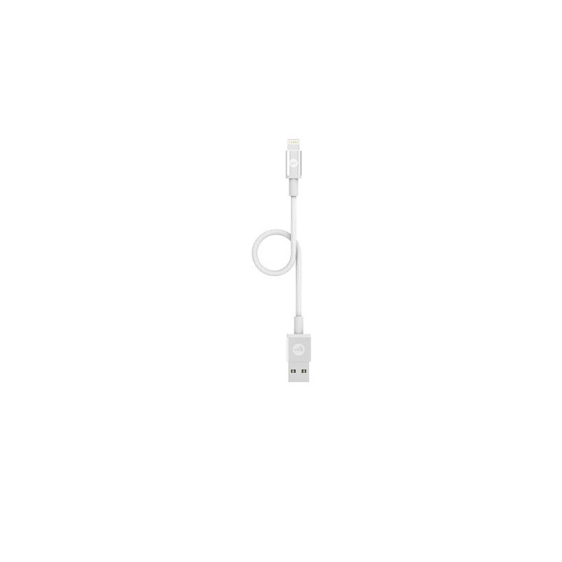 Mophie - Câble Lightning USB-A vers Light. 9cm blanc