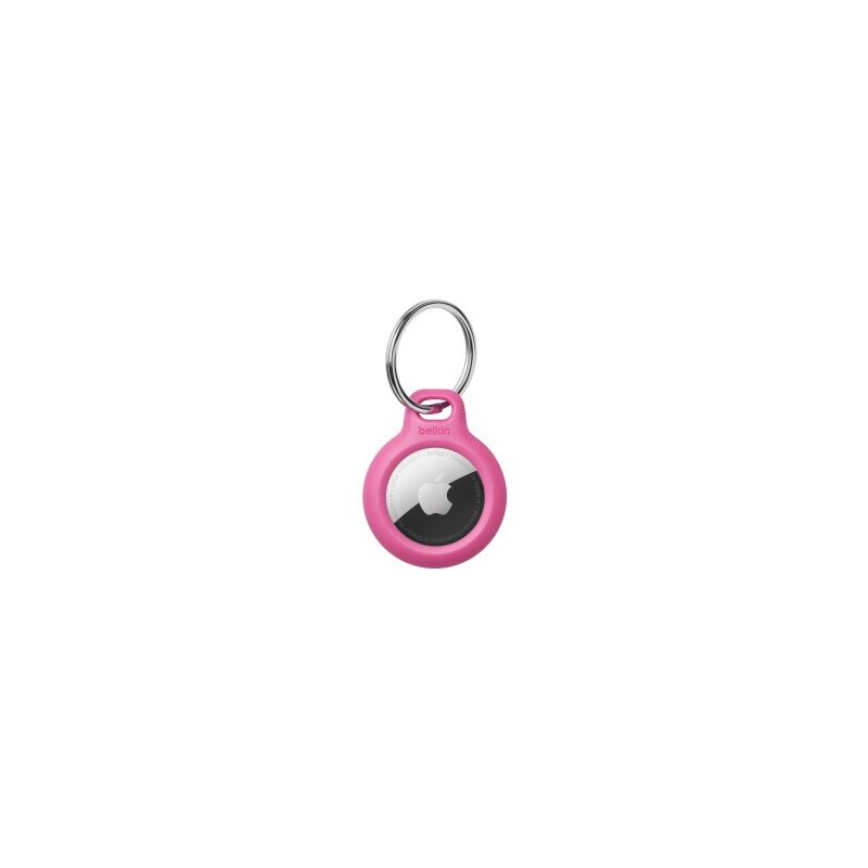 Belkin Support AirTag sécurisé avec porte-clés rose
