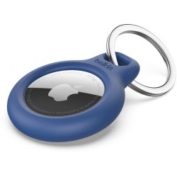 Belkin Support AirTag sécurisé avec porte-clés bleu