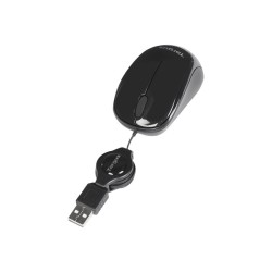 TARGUS Souris filaire - Optique - USB - Compact Blue Trace - Noir