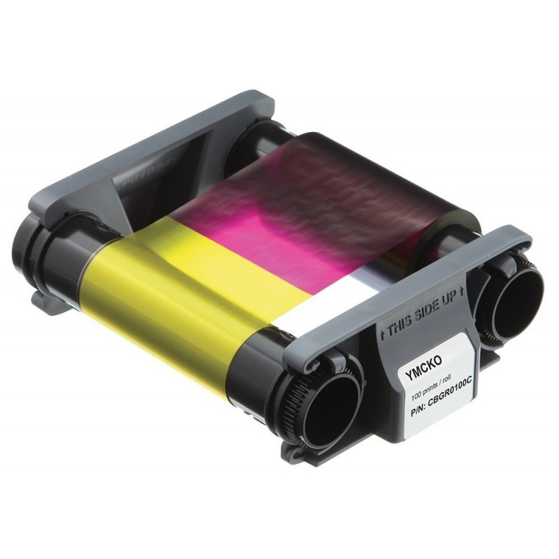 Ruban couleur YMCKO 100P BADGY 100 & 200