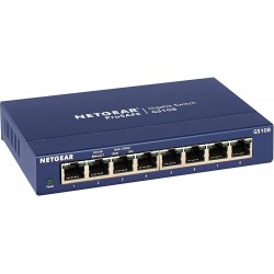 Switch Netgear - 8 ports GS108 Switch Ethernet-Switch 8 ports 10/100/1000