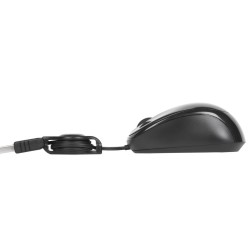 TARGUS Souris filaire - Optique - USB - Compact Blue Trace - Noir