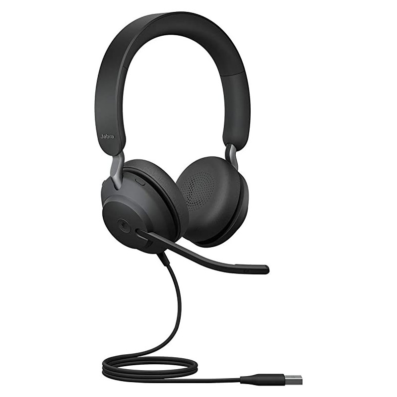 Jabra Evolve2 40 - Casque PC - Câble USB-C - Noir