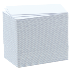 Pack de 100 cartes PVC Blanches 0,76 mm