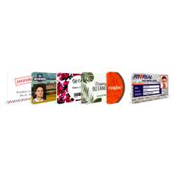 Pack de 100 cartes PVC Blanches 0,76 mm