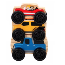 Coffret de voitures en bois...